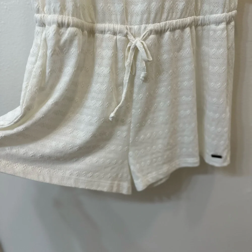 Roxy Tank Top Romper NWT. White. Lacey. Lightweight. Size small. Women's. - Picture 5 of 5